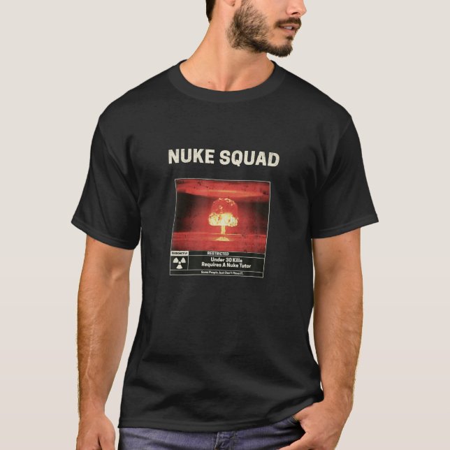 Nuke Squad Warzone Gamer T-Shirt (Front)