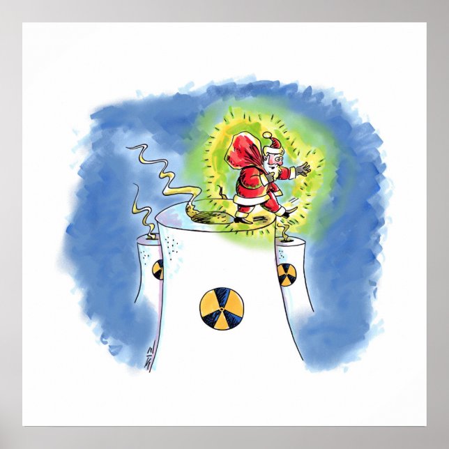 Nuked Santa Claus matte poster (Devant)