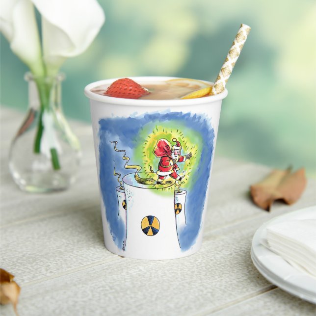 Nuked Santa Claus paper cups (Insitu)