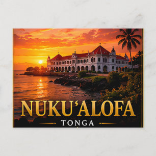 Nuku'alofa Tonga Oceanfront Island Travel 🌍 Postcard