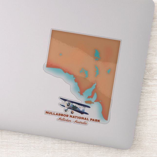 Nullarbor National Park Australia map (Detail)