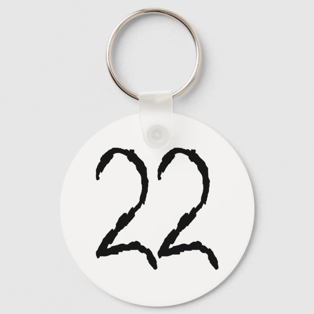 Number22 Keychain (Front)