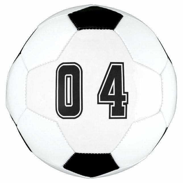 number 04 soccer ball (Front)