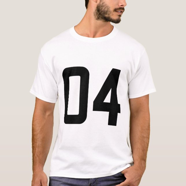 NUMBER 04 T-Shirt (Front)
