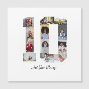 Number 10 Photo Collage Poster