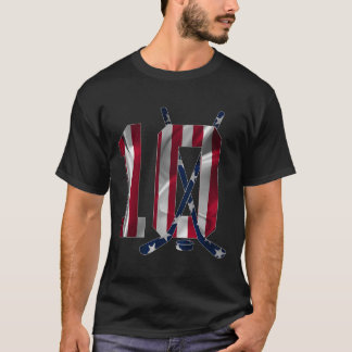 Number 10 Years Ice Hockey 10th Birthday  T-Shirt