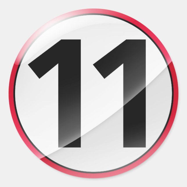 Number 11  red sticker (Front)