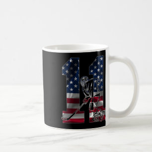Number 11 Years Ice Hockey 11th Birthday Coffee Mug