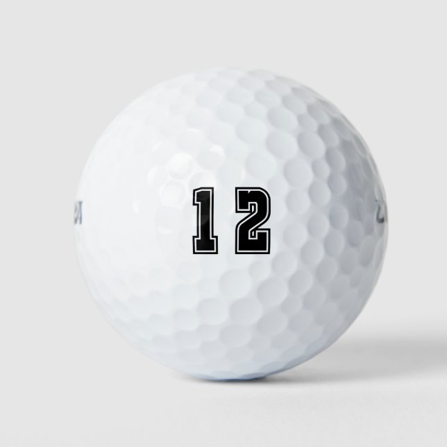 Number 12 golf balls (Front)