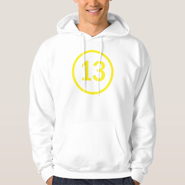 number 13 in a circle hoodie (Front)