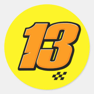 Number 13 - Sticker