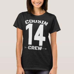 Number 14 Cousin Crew Reunion Matching Family Grou T-Shirt