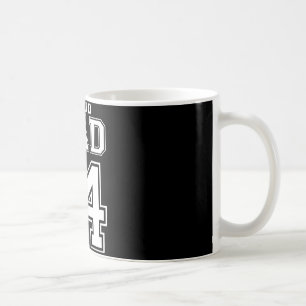 Number 14 Custom Proud Soccer Futbol Dad Personali Coffee Mug