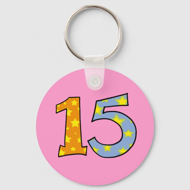 Number 15 keychain (Front)