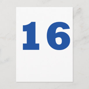 Number 16 postcard