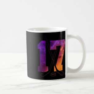 Number 17 Years Ice Hockey 17th Birthday Coffee Mug