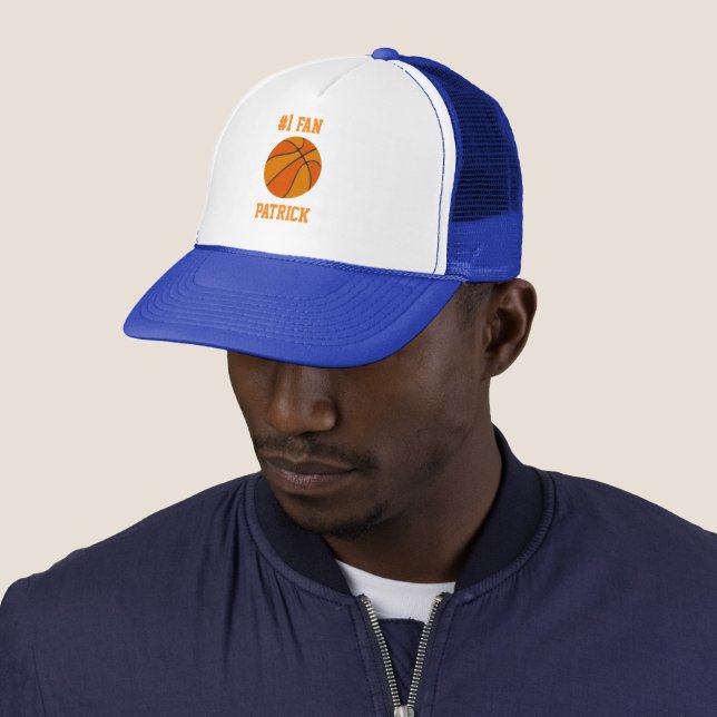 Number #1 Basketball Fan with Your Name Trucker Hat (In Situ)