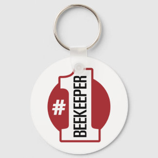 Number 1 Beekeeper Keychain