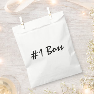 Number 1 Boss Personalize Favour Bag