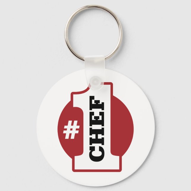 Number 1 Chef Keychain (Front)