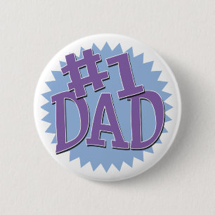 Number 1 Dad Button