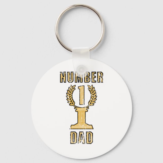 Number 1 Dad Keychain (Front)
