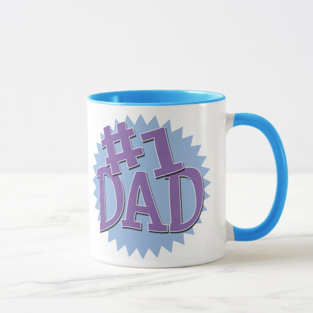 Number 1 Dad Ringer Mug (Right)