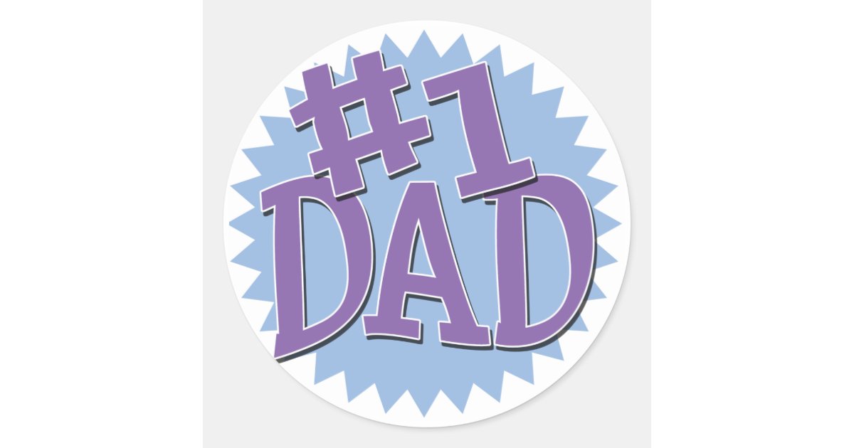 number 1 dad stickers zazzleca