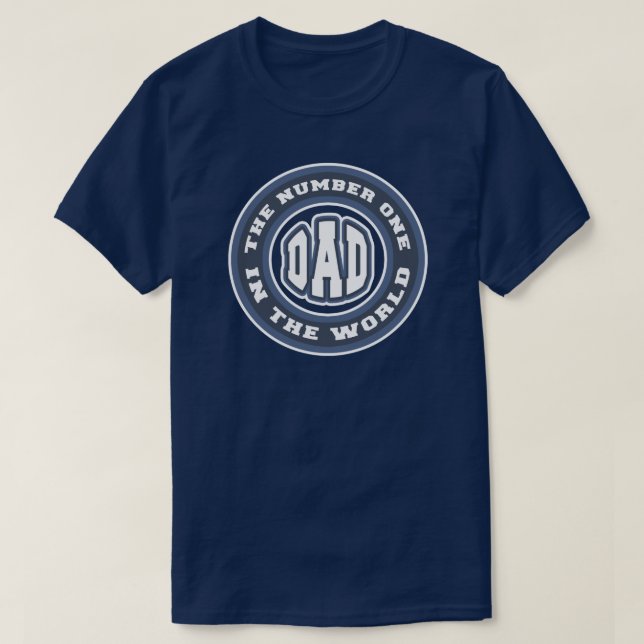 Number 1 Dad T-Shirt (Design Front)