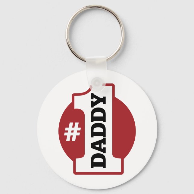 Number 1 Daddy Keychain (Front)