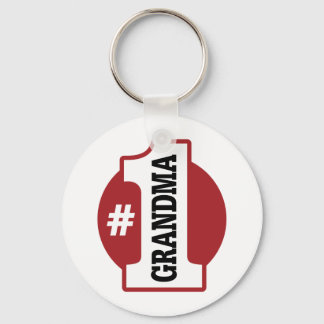 Number 1 Grandma Keychain