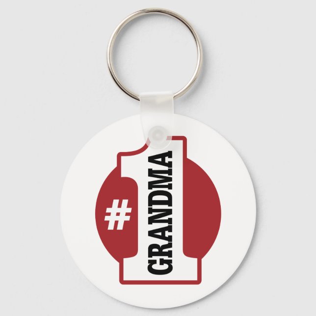 Number 1 Grandma Keychain (Front)