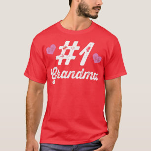 Number 1 Grandma T Top Cute Gift Tee For Her