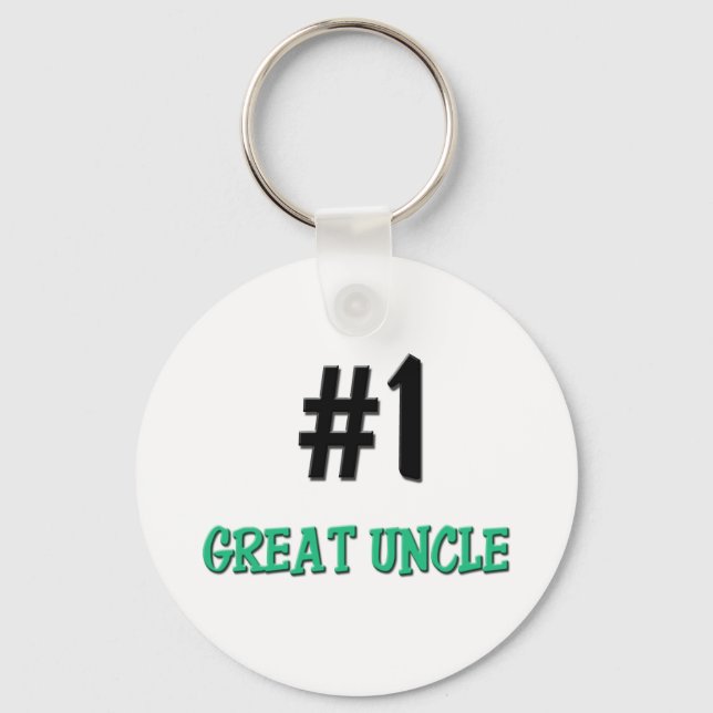 Number 1 Great Uncle Keychain (Front)