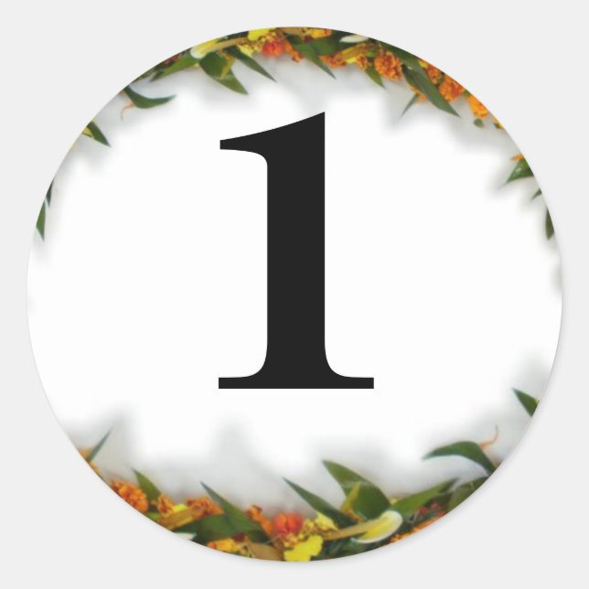 Number 1 Hawaiian Lei sticker (Front)