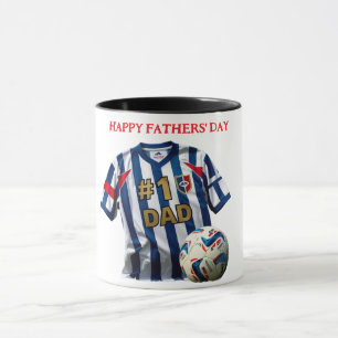 Number 1 in Soccer Team Fathers Day Custom Mug