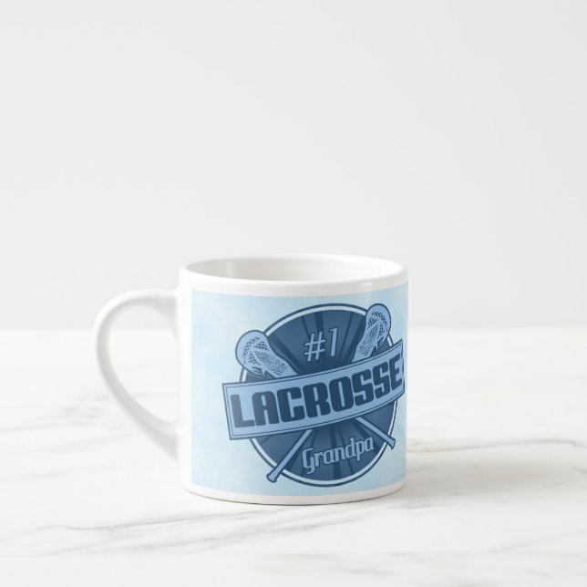 Number 1 Lacrosse Grandpa Jumbo Mug (Left)