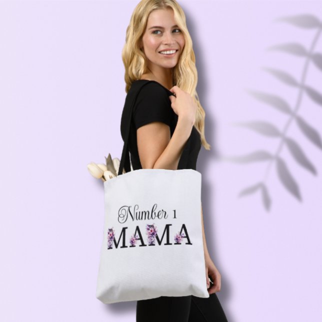 Number 1 Mama Tote Bag (Creator Uploaded)