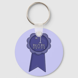 Number 1 Mom Keychain