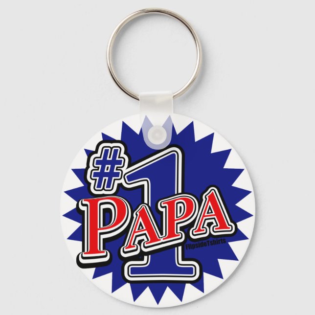 Number 1 Papa Keychain (Front)