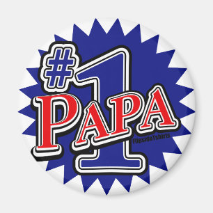 Number 1 Papa Magnet