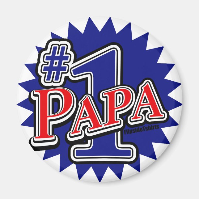 Number 1 Papa Magnet (Front)