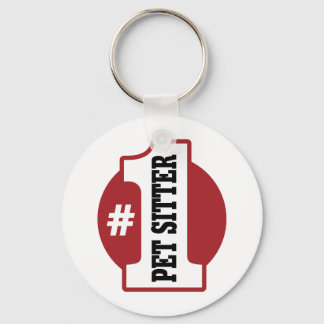 Number 1 Pet Sitter Keychain