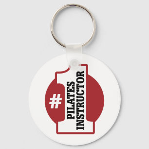 Number 1 Pilates Instructor Keychain