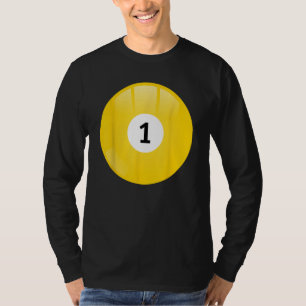 Number 1 Pool Ball T-Shirt
