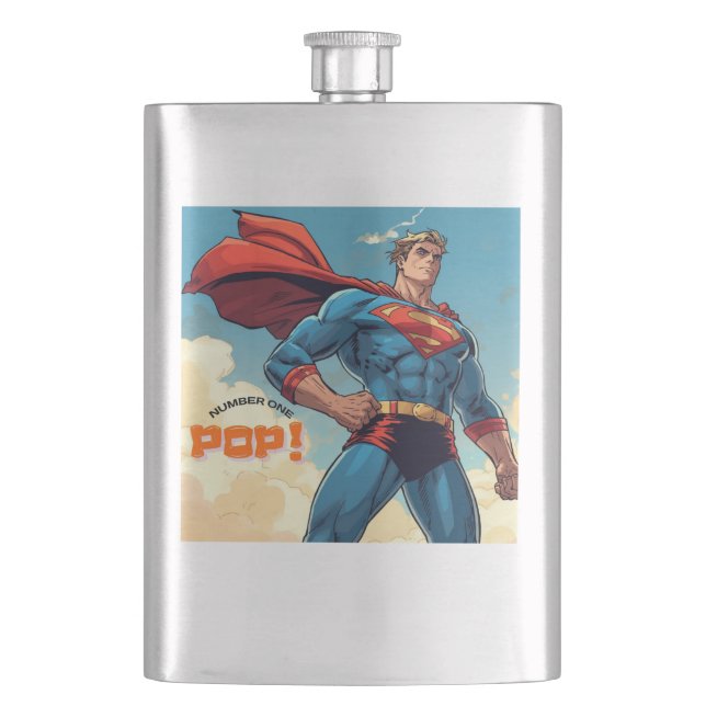Number 1 Pop Hip Flask (Front)