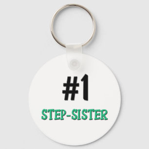 Number 1 Step-Sister Keychain