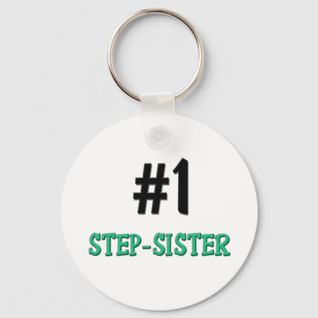 Number 1 Step-Sister Keychain (Front)