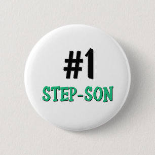 Number 1 Step-Son 2 Inch Round Button
