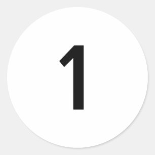 Number 1 sticker pack
